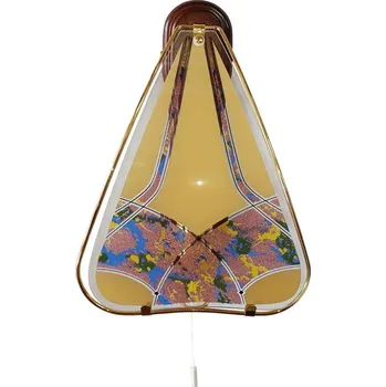 Nástěnné svítidlo Nástěnné svítidlo 658 tmavé ALFA sklo barevný vzor