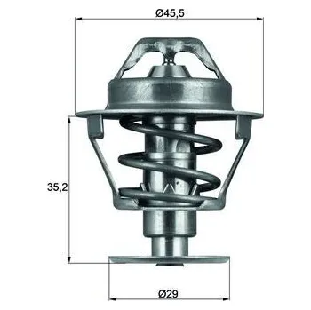 Automobilové těsnění Termostat, chladivo MAHLE TX 81 89D