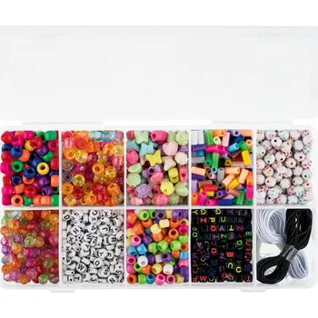 Dětské navlékací korálky crelando® Kreativní sada korálků (klasická)