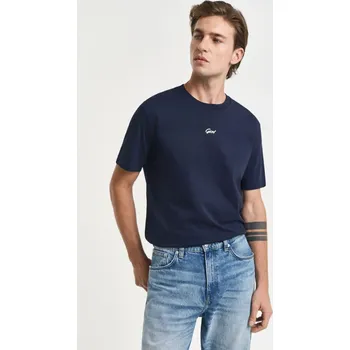 Pánské tričko TRIČKO GANT SMALL GRAPHIC T-SHIRT EVENING BLUE