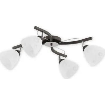 Svítidlo Lemir Stropní svítidlo O2364 P4 RW Oslo Plus 4, wenge + chrom