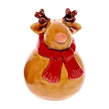 Vánoční dekorace Sobík, keramická dekorace na postavení