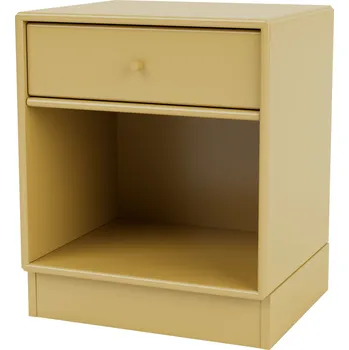 Noční stolek Montana, Noční stolek Dream na podstavci 7 cm hořčičně žlutý - Formadore