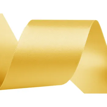Stuha Atlasová stuha oboulící šíře 50 mm Varianta: 207 žlutá, Balení: 20 m
