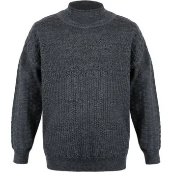 Pánský svetr Kama dětský Merino svetr 1020 111 - tmavě šedá XS