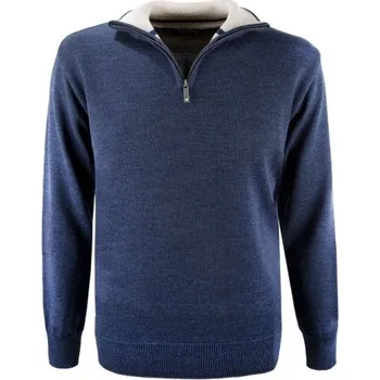 Pánský svetr Kama Merino svetr 4105 108 - tmavě modrá XL