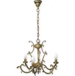 Lemir Závěsné svítidlo na řetězu 683/W3 Miron lustr 3 ramenný, patina