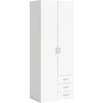 Šatní skříň MID.YOU ŠATNÍ SKŘÍŇ, bílá, 77,6/200,4/49,5 cm - Šatní skříně - 001723013004