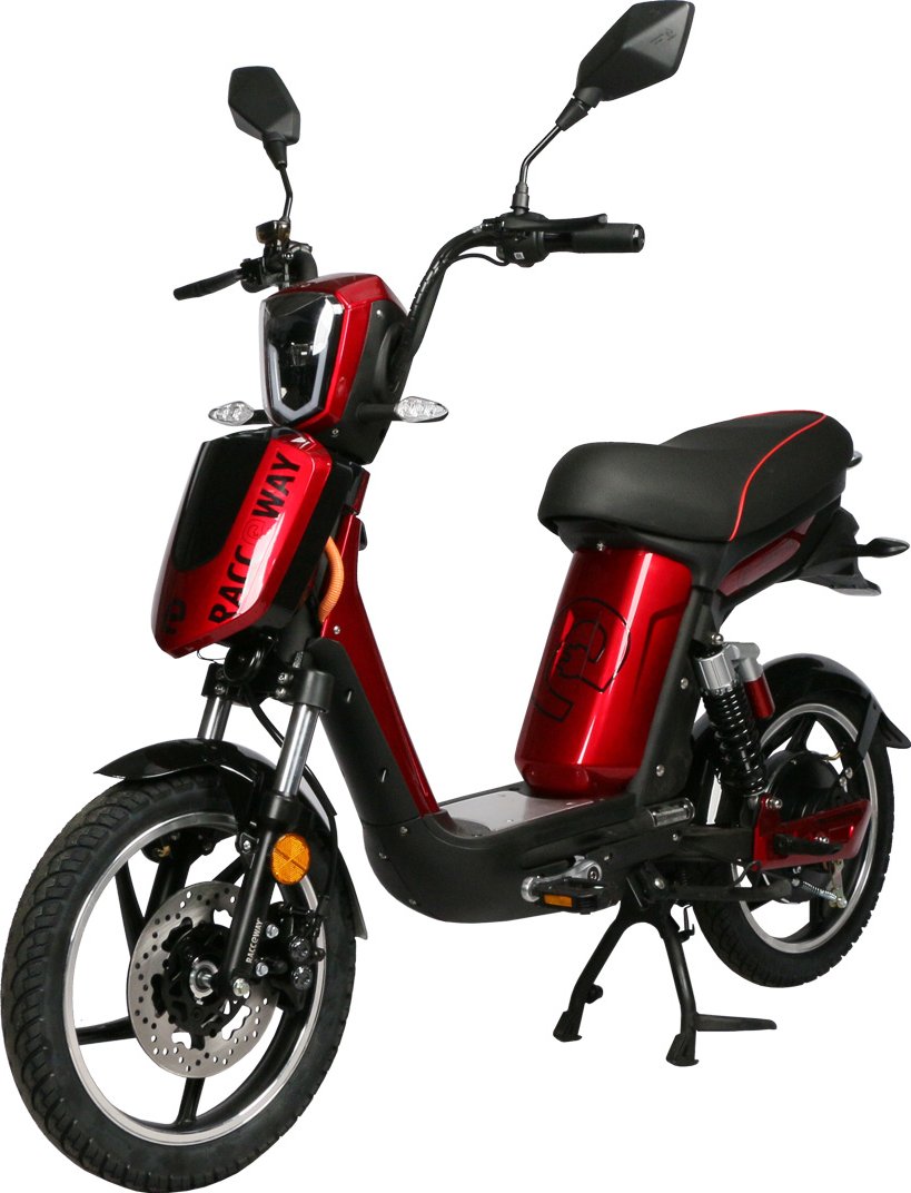 Elektroskútr RACCEWAY® E-BABETA®, vínová-metalíza, bez baterie