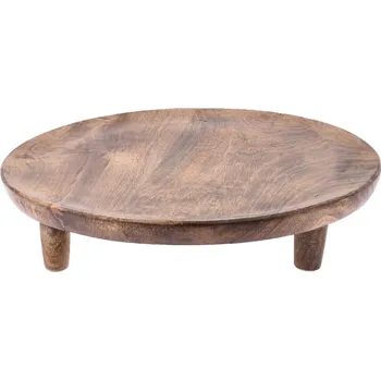 Home Styling Collection Podnos z mangového dřeva, Ø 30 cm