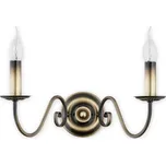 Lemir Nástěnné svítidlo O2891 K2 PAT Asti nástěník 2 ramenný, patina