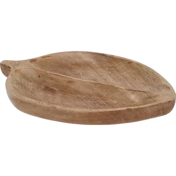 Home Styling Collection Servírovací deska ve tvaru listu, mangové dřevo, 27 x 17 cm