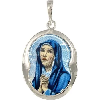 Šperk Přívěsek madonka v modrém 446759022