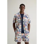 KOŠILE WOOLRICH PRINTED RAYON CAMP SHIRT WHITE HAWAIIAN