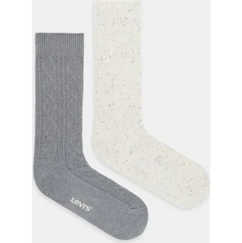 Pánské ponožky Ponožky Levi's 2-pack šedá barva, 37157-1280 37157.1280 90A, vel. 43/46