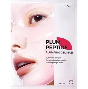 Pleťová maska Isntree – Plum Peptide Plumping Gel Mask – Hydratační gelová maska s kolagenem a argirelinem – 30 g / 1 ks
