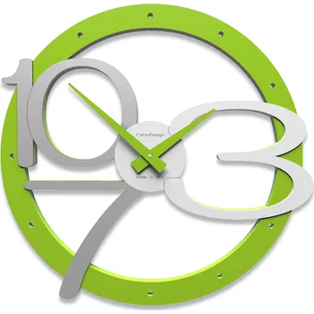 Hodiny Designové hodiny 10-127 CalleaDesign Scarlett 45cm (více barevných verzí) Barva zelené jablko-76