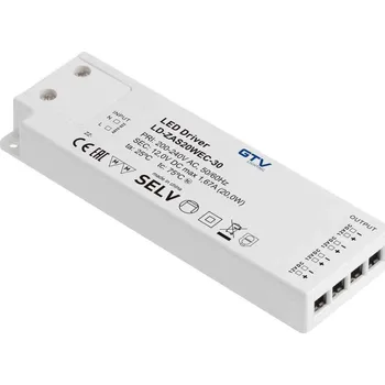 Příslušenství pro svítidlo GTV LED transformátor LD-ZAS09WEC-30 Napájecí zdroj LED SLIM EASY CLICK 12
