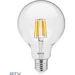 GTV LED žárovka LD-G95FL8-40 FILAMENT, G95, 4000K, E27, 8W, 800lm, AC220-2