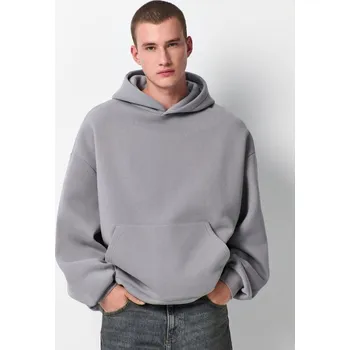 Pánská móda Mikina s&nbsp;kapucí - L - House - světle šedá - 290GC-09X