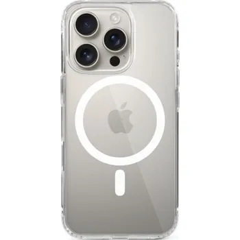 Náhradní kryt pro mobilní telefon MagSafe kryt pro iPhone 16 Pro Max Epico ImpactBuffer Mag+ Case - průhledný