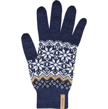 Rukavice Kama dámské pletené Merino rukavice R116 108 - tmavě modrá M