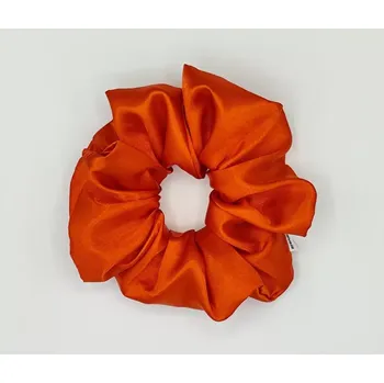 Saténová Scrunchie gumička červená XL
