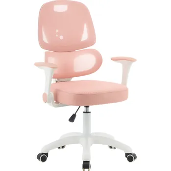 Jídelní židle Otočná židle, růžová/bílá, LISTER