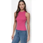 TRIČKO DKNY SLEEVE LESS CREW NEC FESTIVE PNK HEATHER