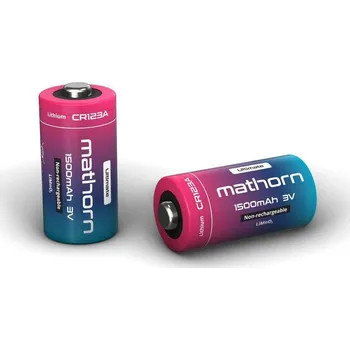 Článková baterie Mathorn MB-CR123A baterie CR123A 1500 mAh