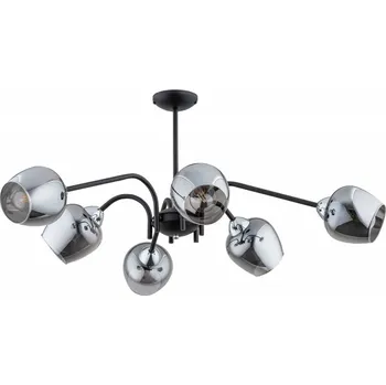 Svítidlo Lemir Závěsné svítidlo na tyči O3066 W6 CZA + CH Katla lustr 6 ramenný, matn