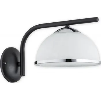 Nástěnné svítidlo Lemir Nástěnné svítidlo O2920 K1 CZA + CH Lava nástěník, černá matná + chrom