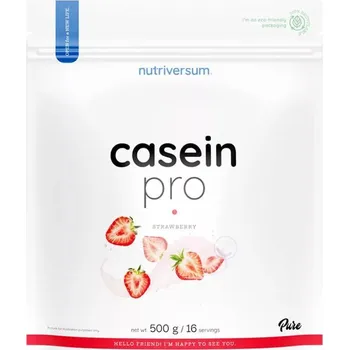 Protein Nutriversum Casein Pro, 500 g Příchuť: Jahoda