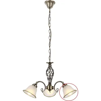 Stínidlo Globo - Náhradní sklo k lustru ODIN E27 bílá pr. 16 cm