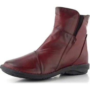 Dámské kozačky Creator kotník se zipem Siviglia Antique bordo IB 23491 - 40 | P697747