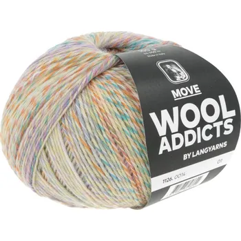 Příze Příze Lang Yarns Move 14 orange-turquoise-yellow-lilac