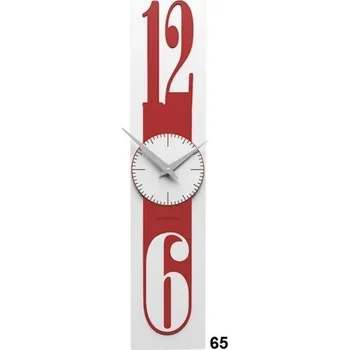 Hodiny Designové hodiny 10-026 CalleaDesign Thin 58cm (více barevných verzí) Barva rubínová tmavě červená - 65