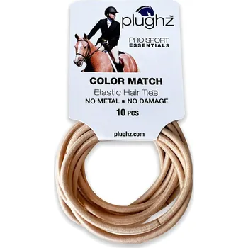 Plughz Gumičky do vlasů Plughz, 10 ks, blonde