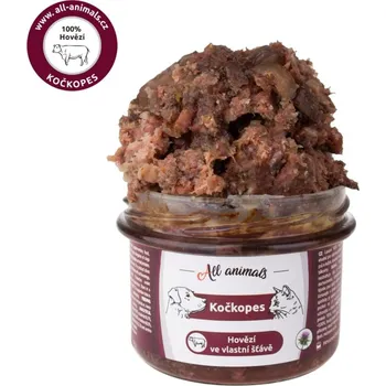 Krmivo pro psa Kočkopes Hovězí ve vlastní šťávě 200g