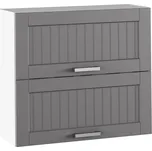 Horní skříňka, tmavě šedá/bílá, JULIA TYP 12