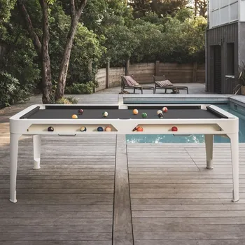 Kulečníkový stůl CORNILLEAU: Kulečníkový stůl HYPHEN OUTDOOR - bílá / tmavě šedé plátno