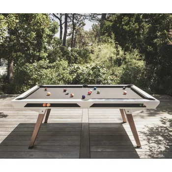 Kulečníkový stůl Venkovní kulečník CORNILLEAU Lifestyle ORIGIN, bílý rám / černé sukno