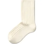 Vlnka Ponožky s ovčí vlnou Merino se zdravotním lemem bílá velikost ponožek 35-37