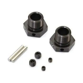 RC model Kyosho Wheel Hub Inferno MP9-MP10 Gun Metal (2) - expresní doprava