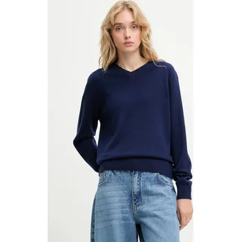 Pánský svetr Svetr z merino vlny Answear.LAB WA25-SWD027 námořnická modř 59X, vel. M