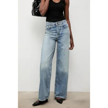 Dámské džíny Bavlněné džíny Answear.LAB dámské, modrá barva 256257.tos 55X, vel. XS