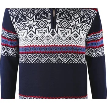 Pánský svetr Kama Merino svetr 3371 108 - tmavě modrá XL