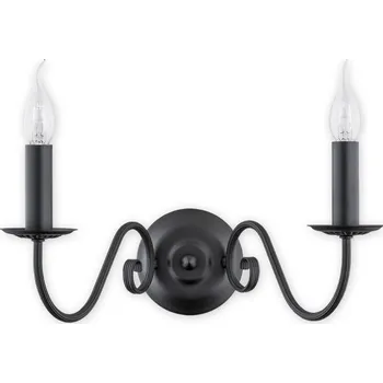 Nástěnné svítidlo Lemir Nástěnné svítidlo O2891 K2 CZA Asti nástěník 2 ramenný, černá matná