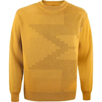 Pánský svetr Kama Merino svetr 4109 102 - žlutá XL