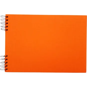 Fotoalbum Scrap delux Album Delux oranžová A4 ležící černé listy